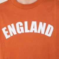 England Clothing - Stitch - Tshirt - Pomarańczowa