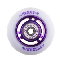 Famus 3 Spokes 64mm/88a + ABEC 9 - Purple/White