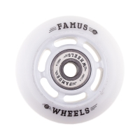 Famus 6 Spokes 60mm/92a + ABEC 9 - White/White