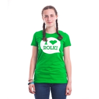I Love Rolki - Classic Women T-shirt - Green