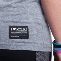 I Love Rolki - Logo Women T-shirt - Melanż
