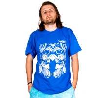 Kaltik - Face T-shirt - Niebieski