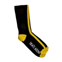 SkateArena - Short Socks - Czarno/Żółte