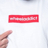 Wheeladdict Red Tab TS - White